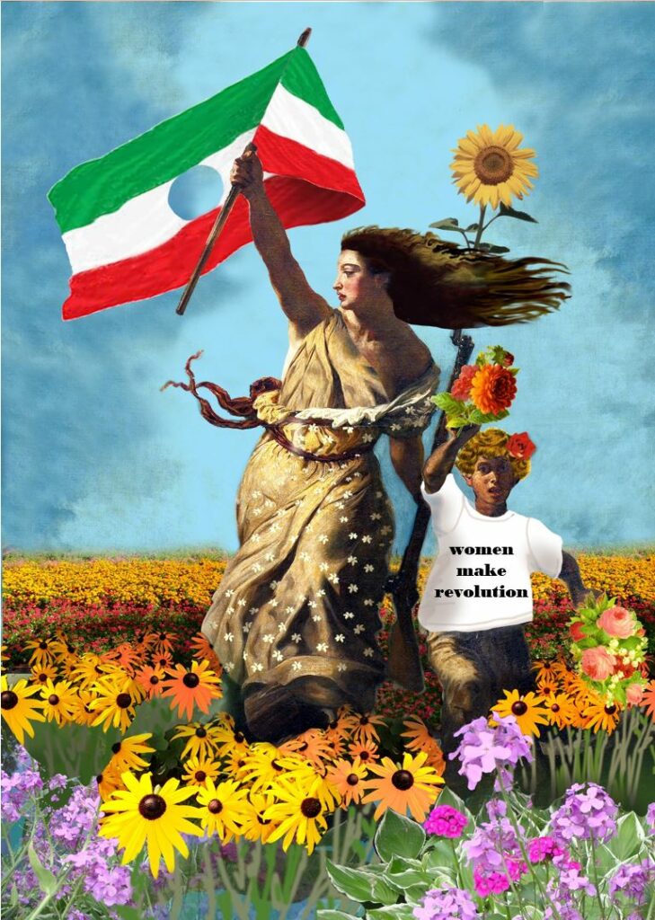 Solidarität mit den iranischen Frauen - Postkarten kostenlos mitnehmen!